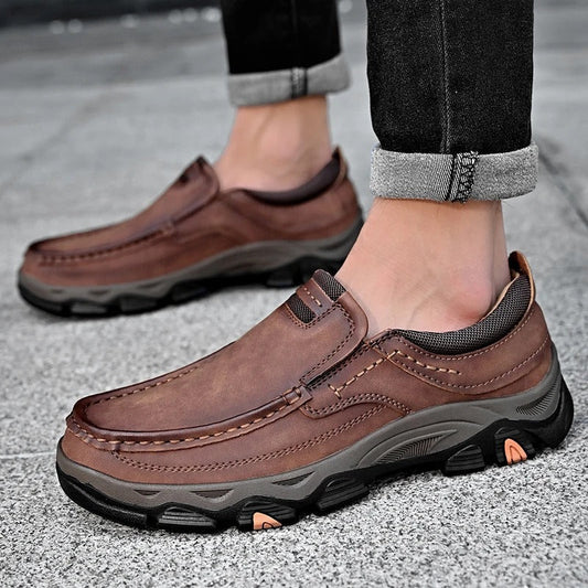 Elegante Lederschuhe zum Hineinschlüpfen