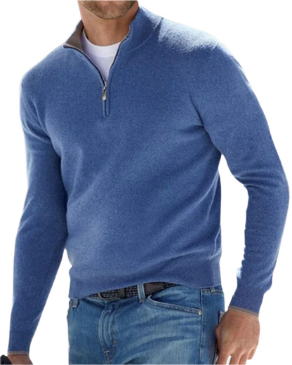 Eleganter Pullover mit Reißverschluss