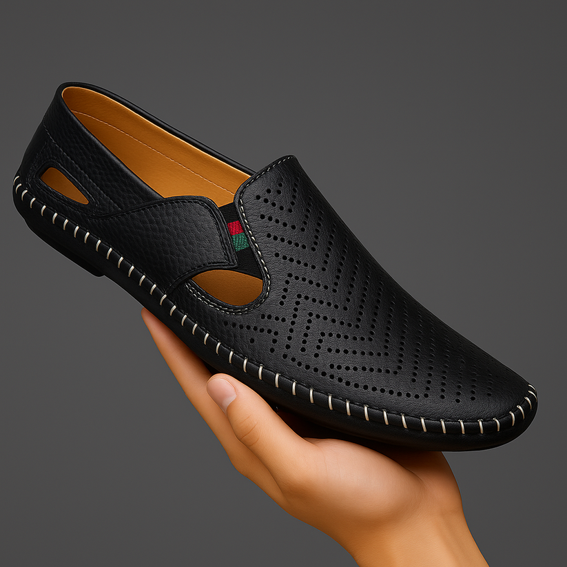 Leder Riemchensandalen