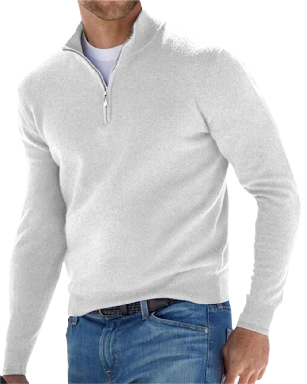 Eleganter Pullover mit Reißverschluss