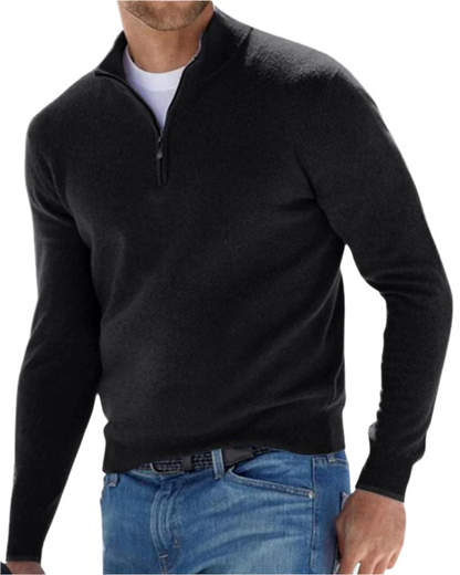 Eleganter Pullover mit Reißverschluss
