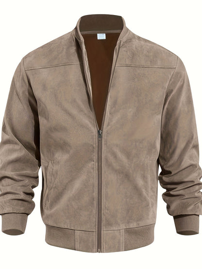 Lars | Retro Herrenjacke aus Wildleder-Optik