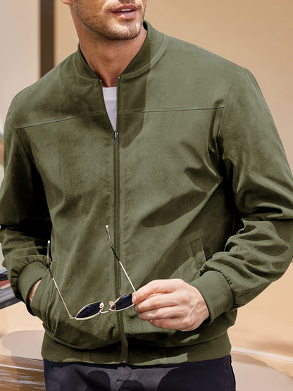 Lars | Retro Herrenjacke aus Wildleder-Optik