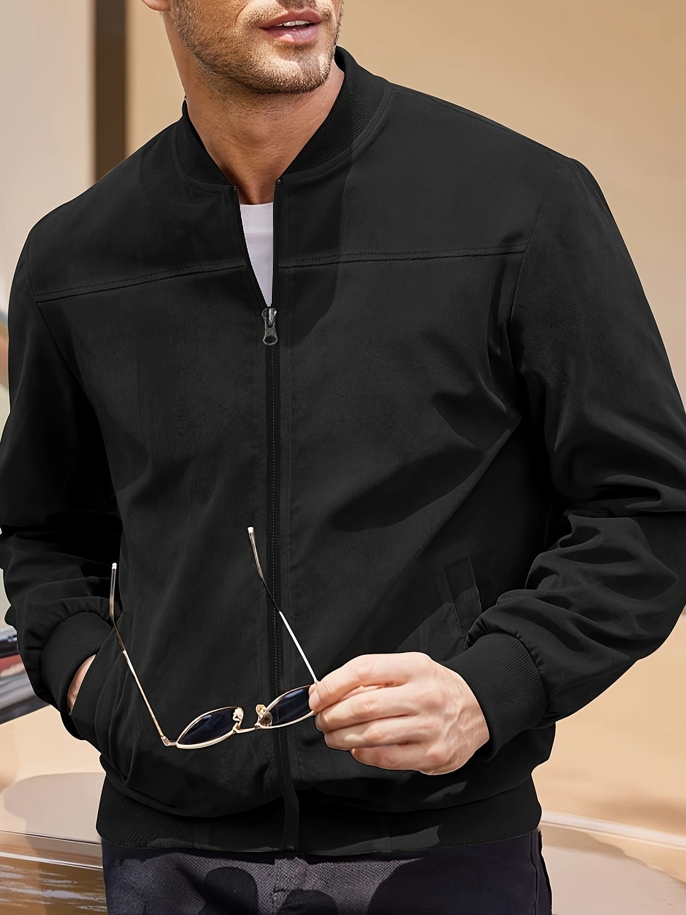 Lars | Retro Herrenjacke aus Wildleder-Optik