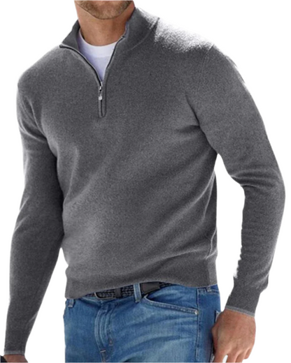 Eleganter Pullover mit Reißverschluss