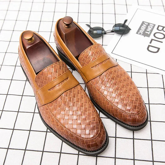 Elegante gewebte Loafers