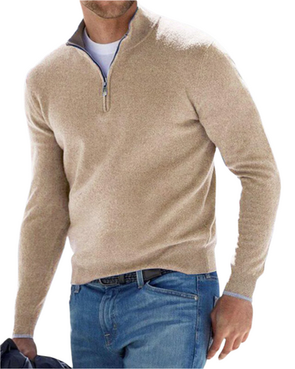 Eleganter Pullover mit Reißverschluss