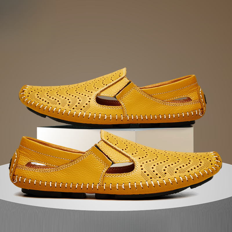 Leder Riemchensandalen