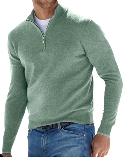 Eleganter Pullover mit Reißverschluss