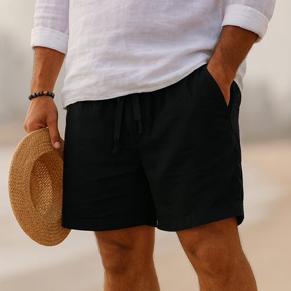 Elegante Leinen-Shorts