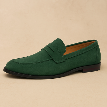 Old Money Penny Loafers aus Wildleder
