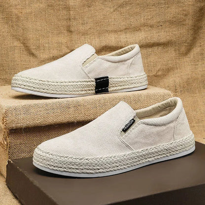 Atmungsaktive Slip-On-Leinwandschuhe