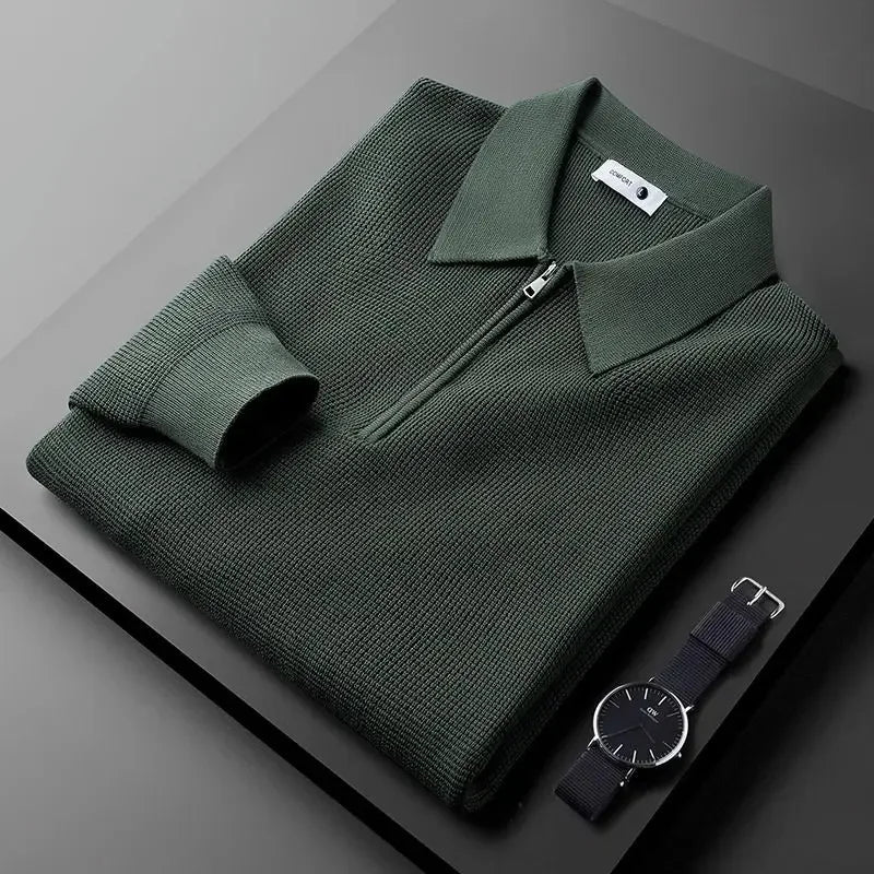 Eleganter Pullover mit Reißverschluss für Männer