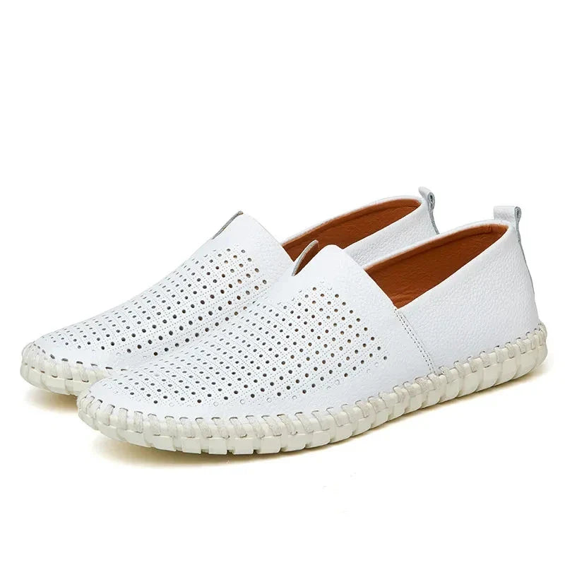 Elegante, atmungsaktive Loafers aus Leder