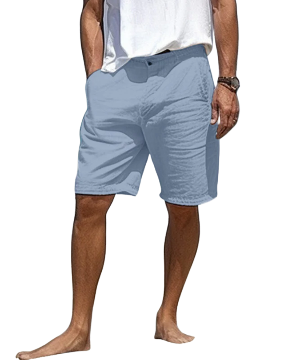 Elegante Leinen-Shorts