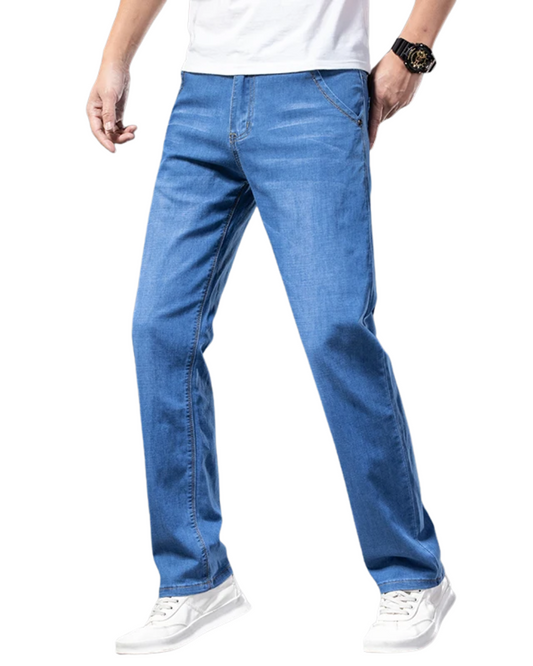 Lässige gerade Denim-Jeans