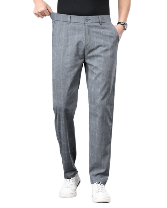 Karierte Stretch-Hose