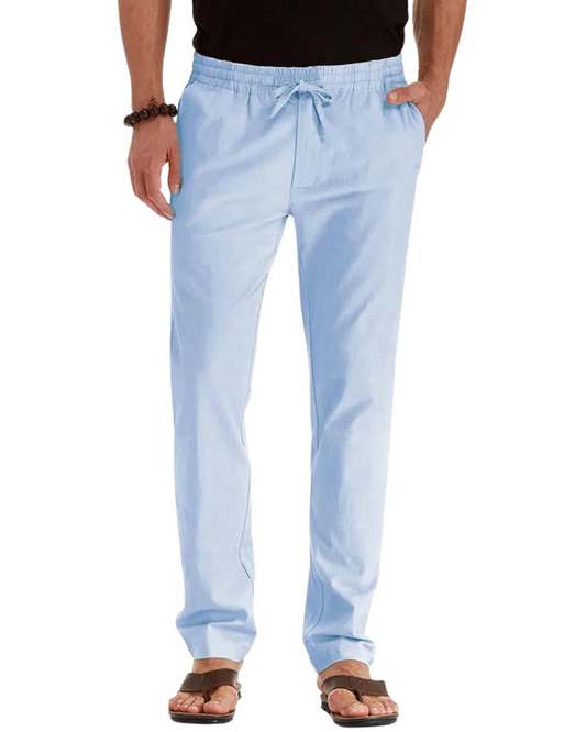 Baumwoll-Leinen-Hose