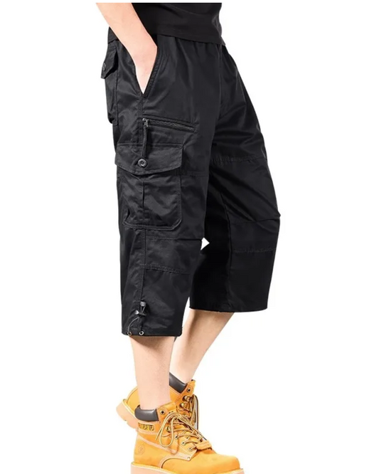 Lange Cargo-Shorts aus Baumwolle