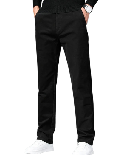 Gerade geschnittene Baumwollhose