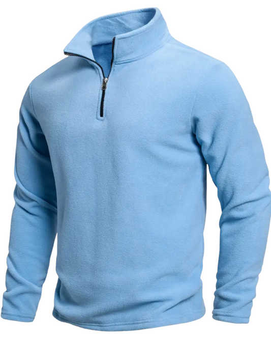 Langärmeliger Pullover mit Reißverschluss