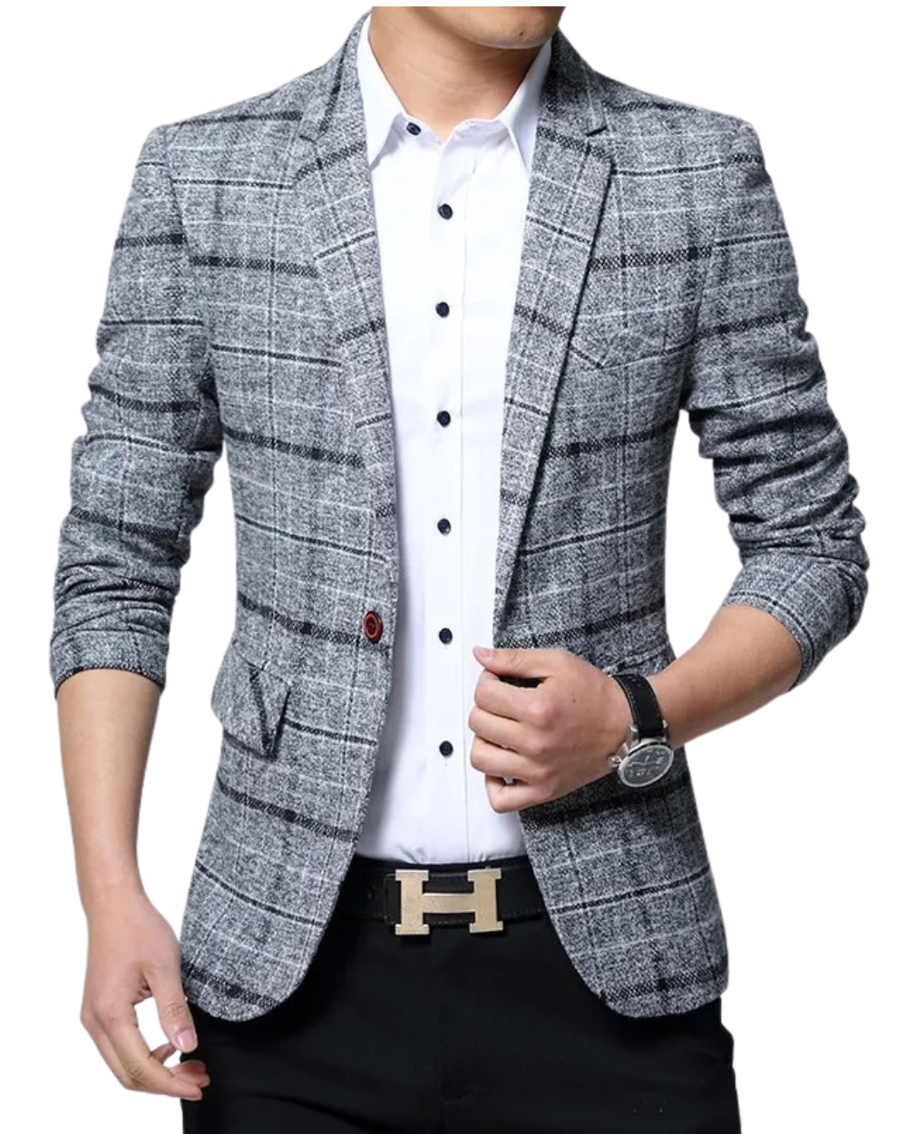 Eleganter karierter Blazer