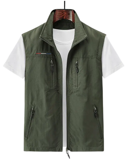 Wasserdichte Strickjacke mit mehreren Taschen