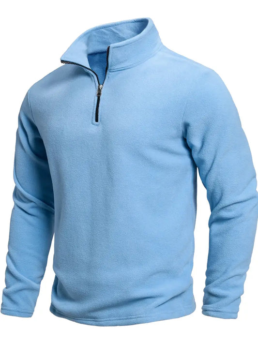 Langärmeliger Pullover mit Reißverschluss