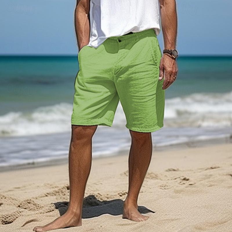 Elegante Leinen-Shorts