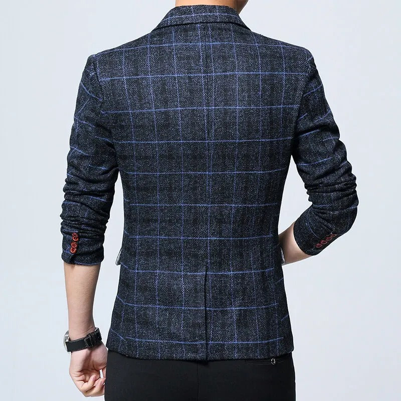 Eleganter karierter Blazer