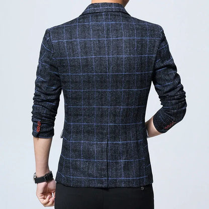 Eleganter karierter Blazer